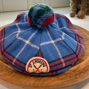 Vintage St. Andrew’s Plaid Wool Cap